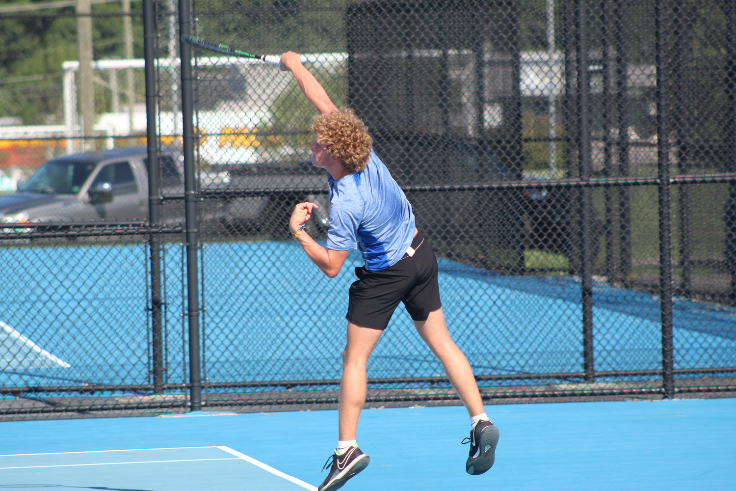 Wyatt Motz picked up the other win at two singles for Crawfordsville.